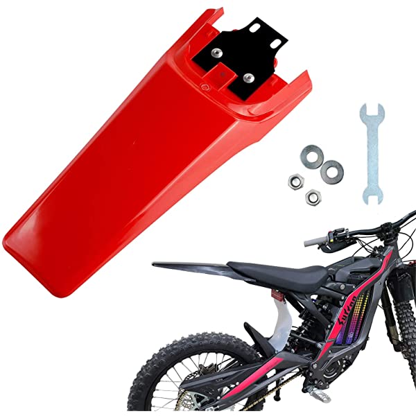 Modified Extended Longer Rear Fender FIt to Sur-Ron Light Bee X And S. Extra Long Dirt Pit Mudguards for SURRON. black