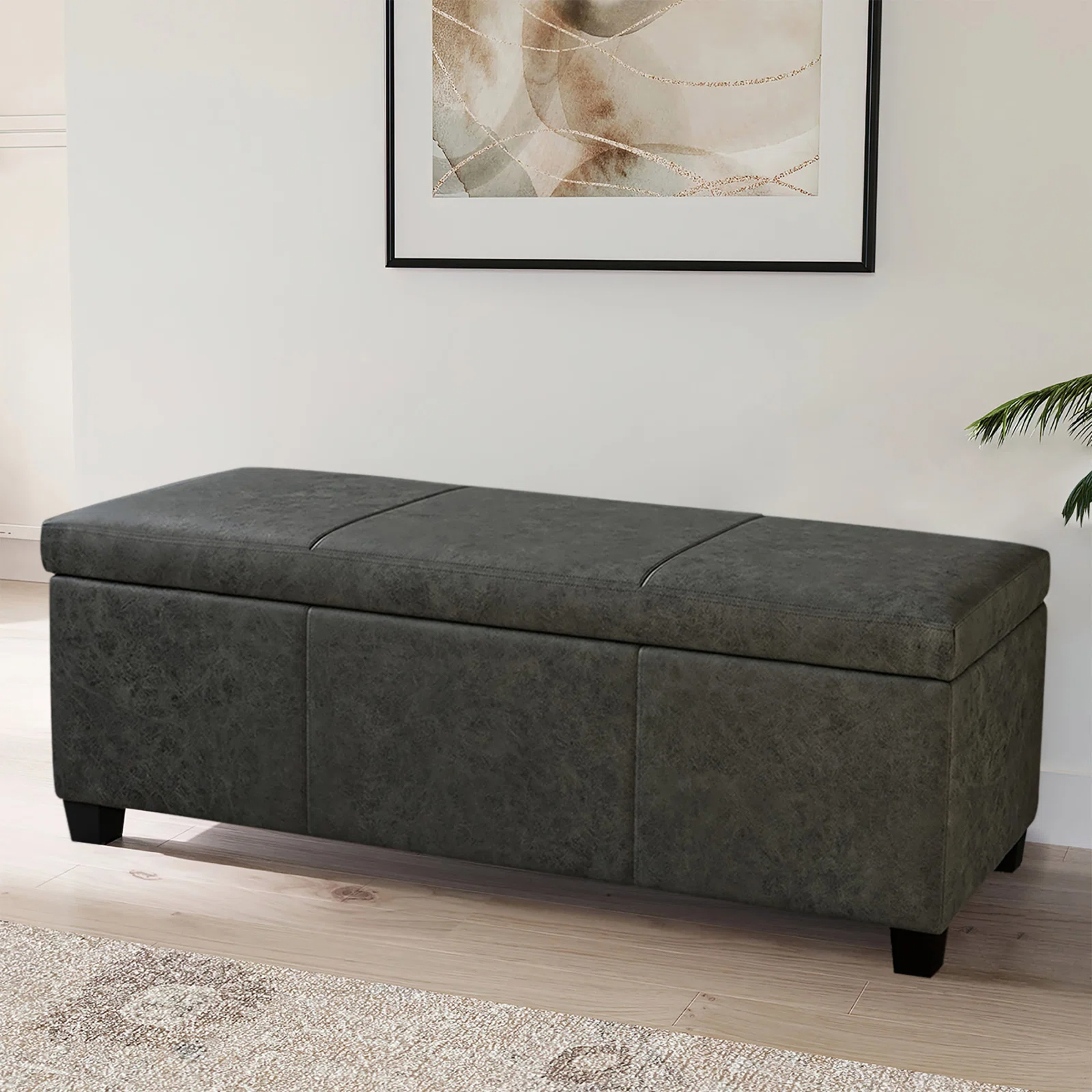 【Furniture】Boston Upholstered Storage Ottoman
