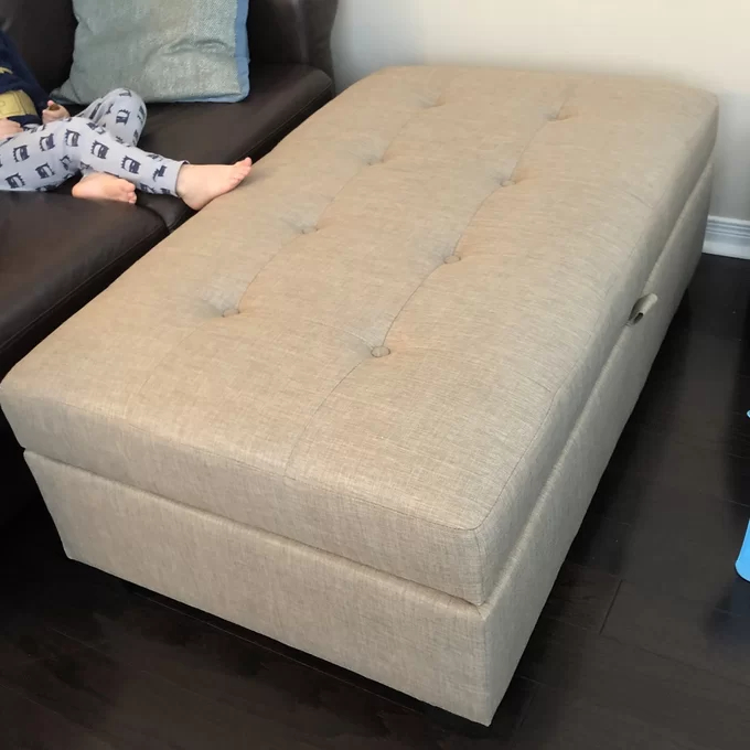 【Furniture】Lacour Upholstered Storage Ottoman