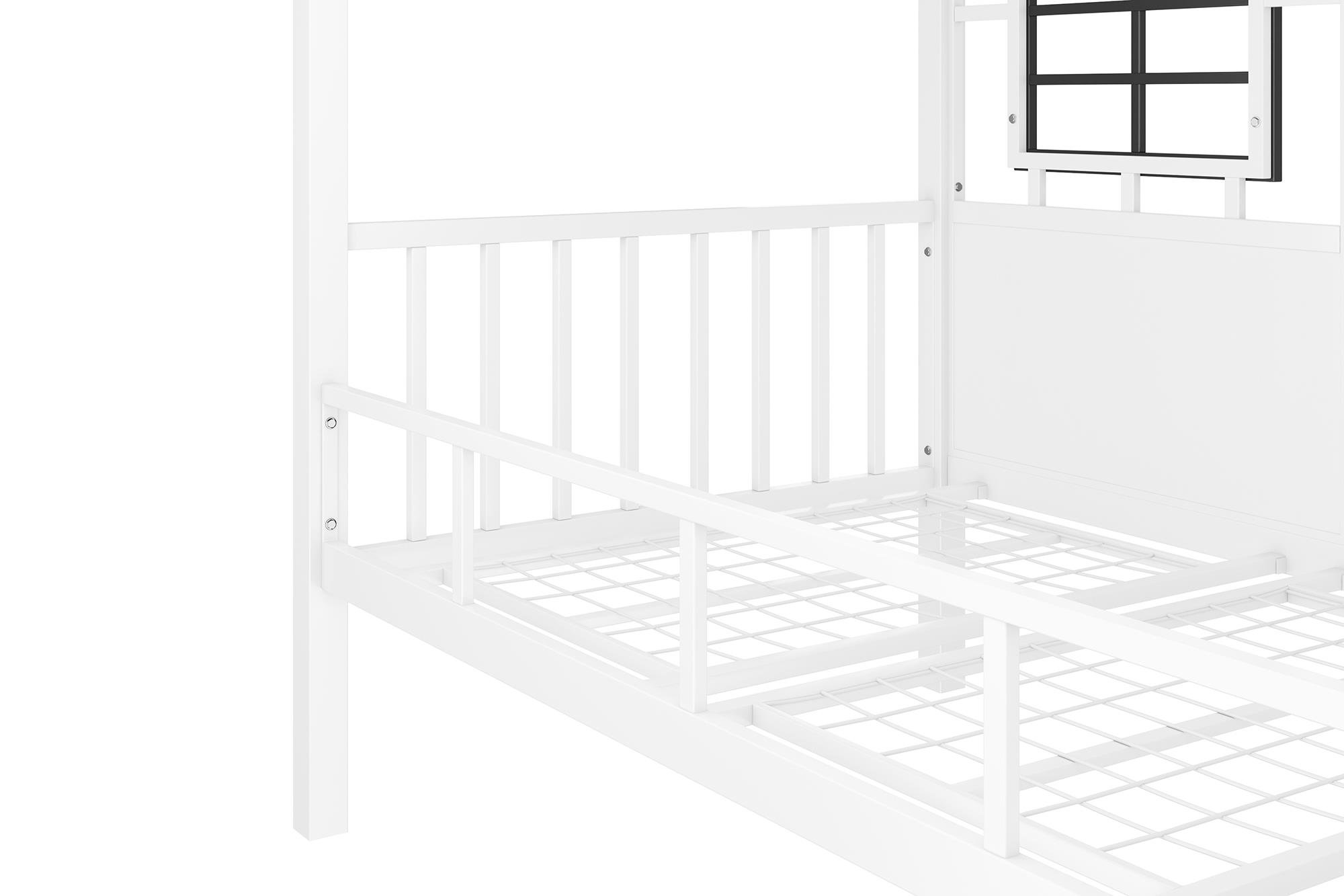 【Furniture】Rowan Valley Forest Loft Bed, Black/White, Twin