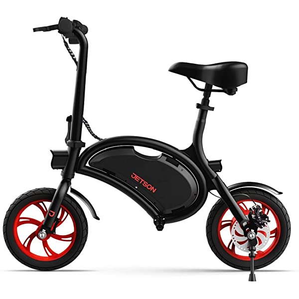 Jetson Electric Bike Bolt Folding Electric Bike, with Pegs - with LCD Display, Lightweight & Portable with Carrying Handle, Travel Up to 15 Miles, Max Speed Up to 15.5 MPH , 40