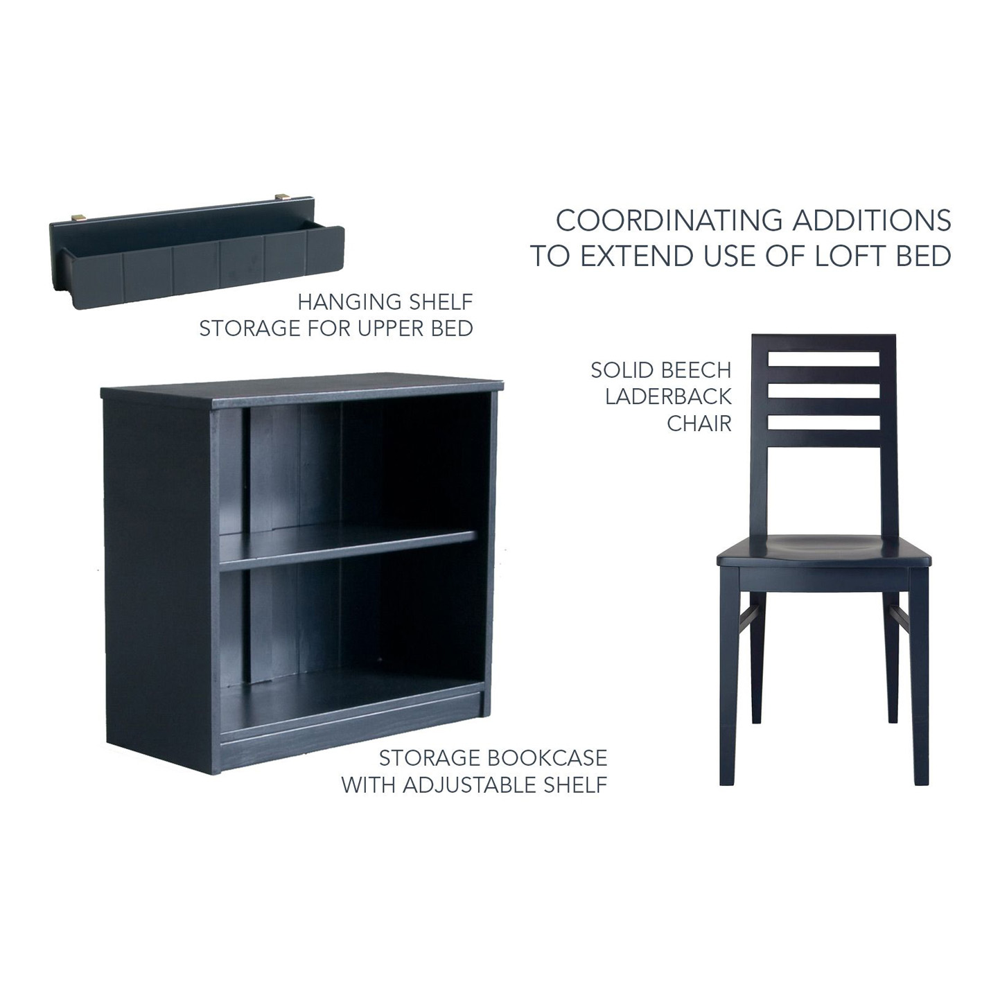 【Furniture】FARGO HIGH SLEEPER LOFT BED WITH FUTON AND STORAGE DESK