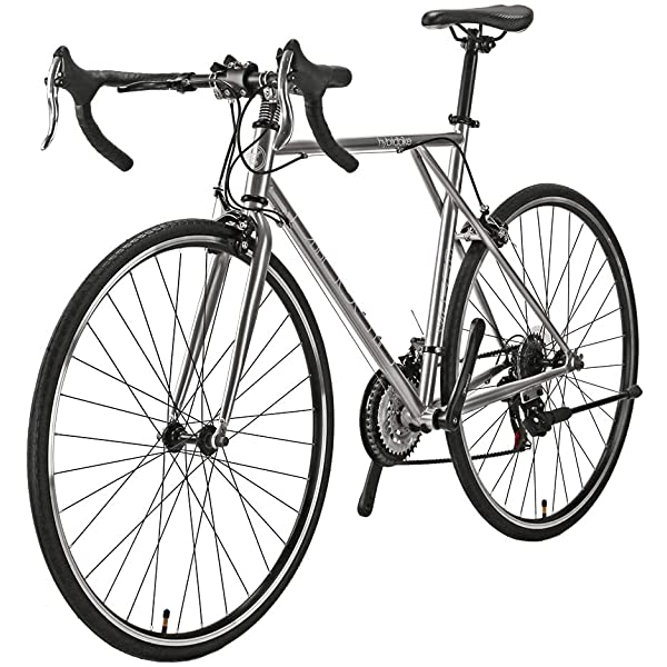 Eurobike 21 Speed Shifting System Road Bike 49/54/56 cm Frame 700C Wheel Adult Road Bicycle Black/white 30rim 54cm