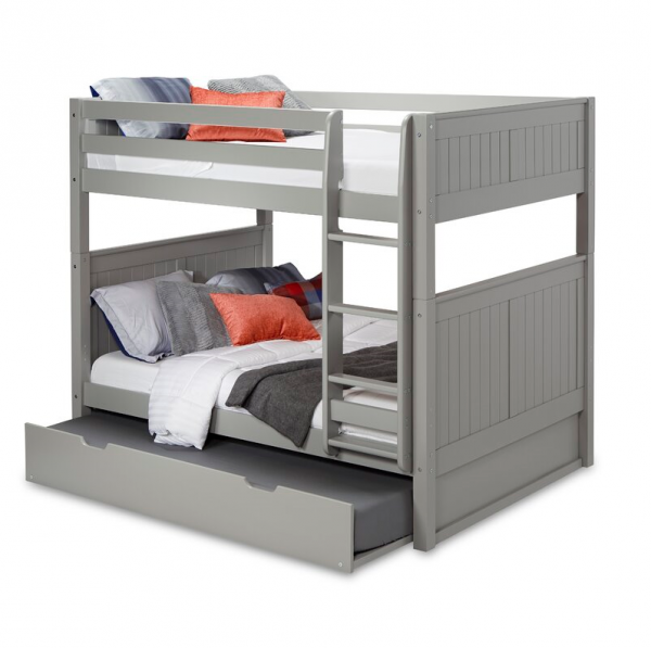 【Furniture】Stig Full Over Full Solid Wood Standard Bunk Bed with Trundle by Harriet Bee