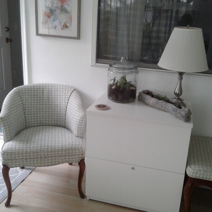 【Furniture】Chanice 4 Piece U-Shape Computer Desk Office Set with Hutch