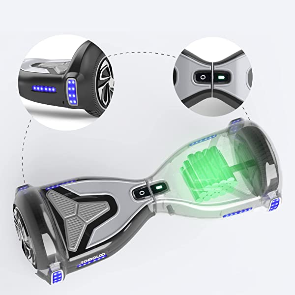 TOMOLOO Hoverboard for Kids and Adult, Hover Board Self Balancing Scooter 6.5
