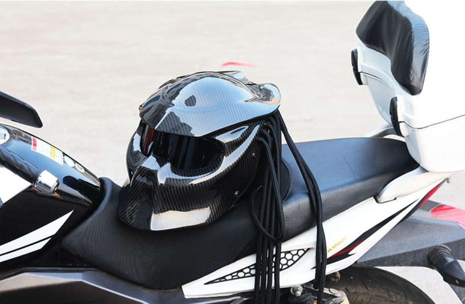 Robot motorcycle helmet, DOT/FMVSS-218 safety standard, adult male and female