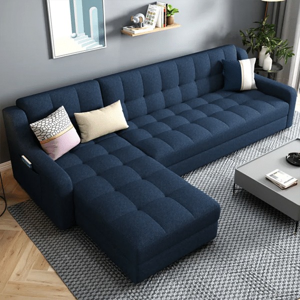 Foldable multifunctional double sofa bed