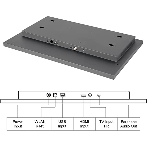 Elecsung 22 inch Bathroom TV Luxury Smart Mirror TV IP66 Waterproof Full HD HDTV(ATSC) Tuner Wi-fi & Bluetooth (22'' (Touch Keys), Mirror) 22'' (Touch Keys) Mirror