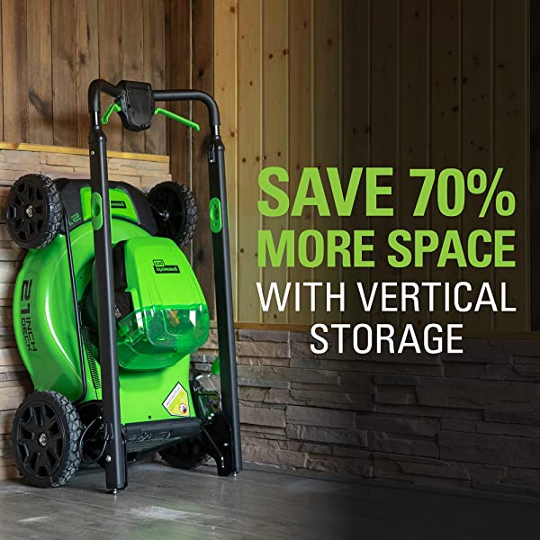 Greenworks Pro 80V 21 inch Cordless Push Lawn Mower, Includes Two 2Ah Batteries and Charger, GLM801601 (2) 2Ah Batteries Push