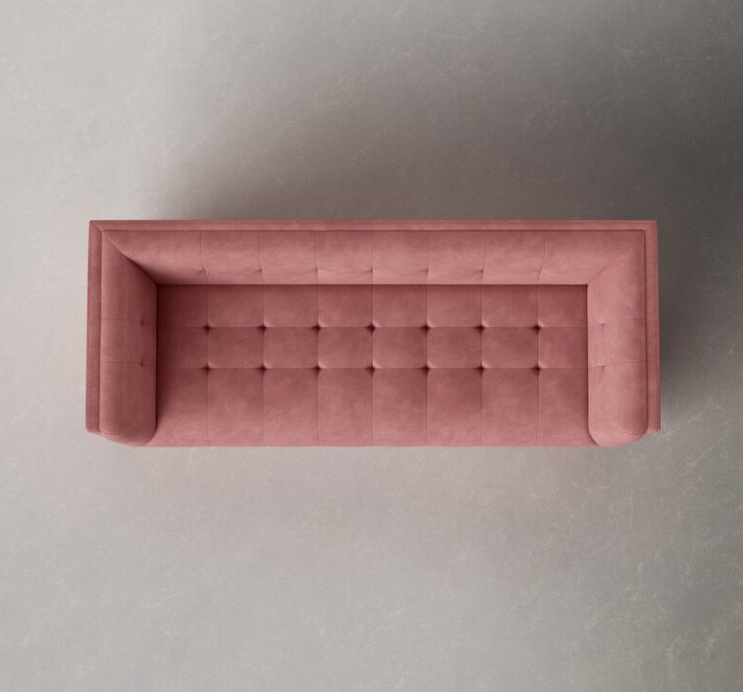 82 inch velvet tuxedo armchair sofa