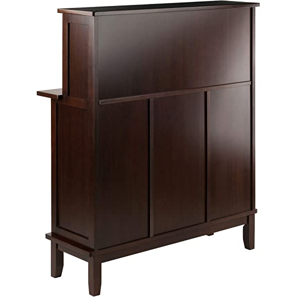Winsome Beynac Bar Cappuccino Wine Cabinet