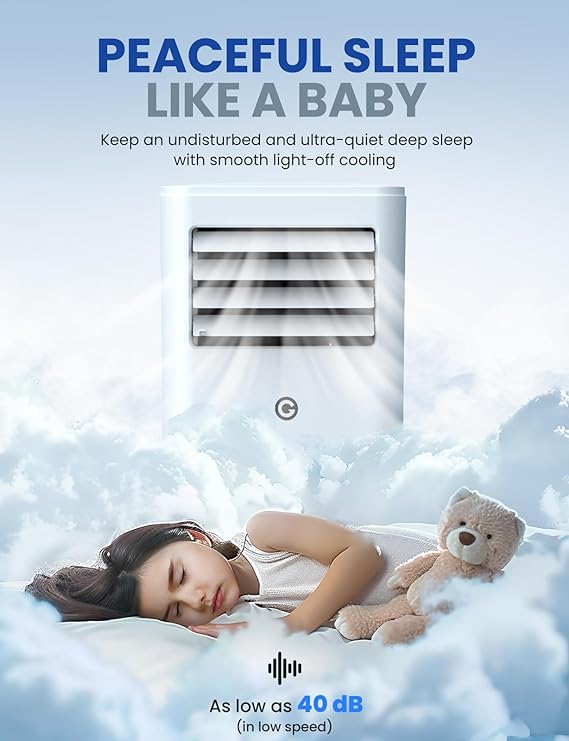 Air Conditioning Unit Portable Air Conditioner 9000 BTU 4-in-1 Dehumidifier, Cooling Fan with 2 Speeds, Digital Display & Remote Control, Window Kit