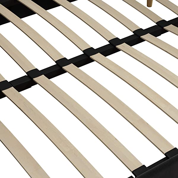 DHP Franklin Mid Century Upholstered Daybed, Sofa Bed, Twin Size Frame, Tan Linen Linen Twin Tan