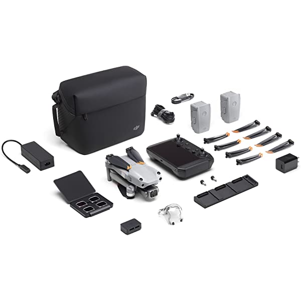 DJI Air 2S Fly More Combo with Smart Controller - Drone with 4K Camera, 5.4K Video, 1-Inch CMOS Sensor, 4 Directions of Obstacle Sensing, 31-Min Flight Time, Max 7.5-Mile Video Transmission, Gray DJI Air 2S Fly More Combo + Smart Controller