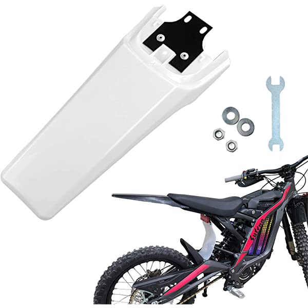 Modified Extended Longer Rear Fender FIt to Sur-Ron Light Bee X And S. Extra Long Dirt Pit Mudguards for SURRON. black