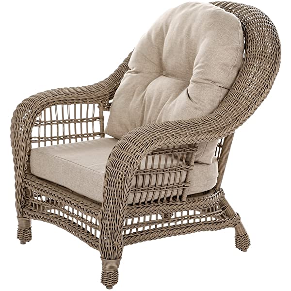 W Unlimited Saturn Collection Outdoor Garden Patio Chair Light Brown 1 Chair