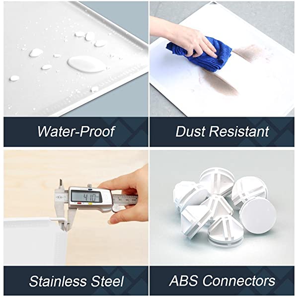 KOUSI Portable Shoe Rack Organizer 24 Pair Tower Shelf Storage Cabinet Stand Expandable for Heels, Boots, Slippers, 6 Tier White 32