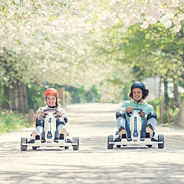 Segway Ninebot Electric GoKart Pro and Gokart Bundle, Outdoor Race Pedal Go Karting Car for Kids and Adults, Adjustable Length and Height, Ride On Toys Gokart Pro (with Ninebot S MAX)