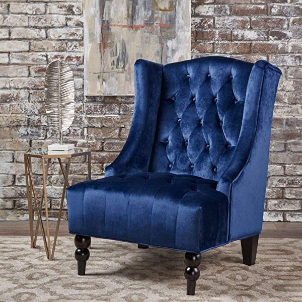 Christopher Knight Home Toddman High-Back Fabric Club Chair, Dark Charcoal