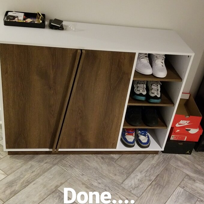 【Furniture】16 Pair Shoe Storage Cabinet