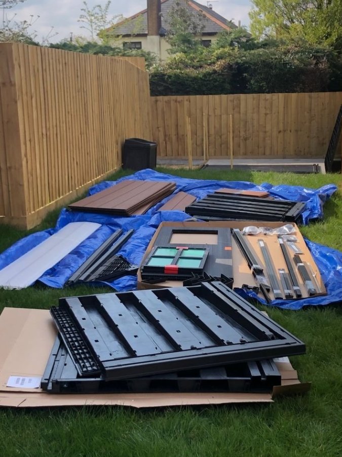 Keter Newton plastic garden storage shed, brown, 2.2 x 2.13 m