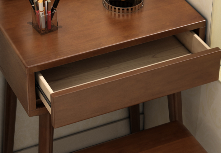 Nordic solid wood dressing table net red ins small apartment bedside dressing table bedroom modern minimalist mini dressing table