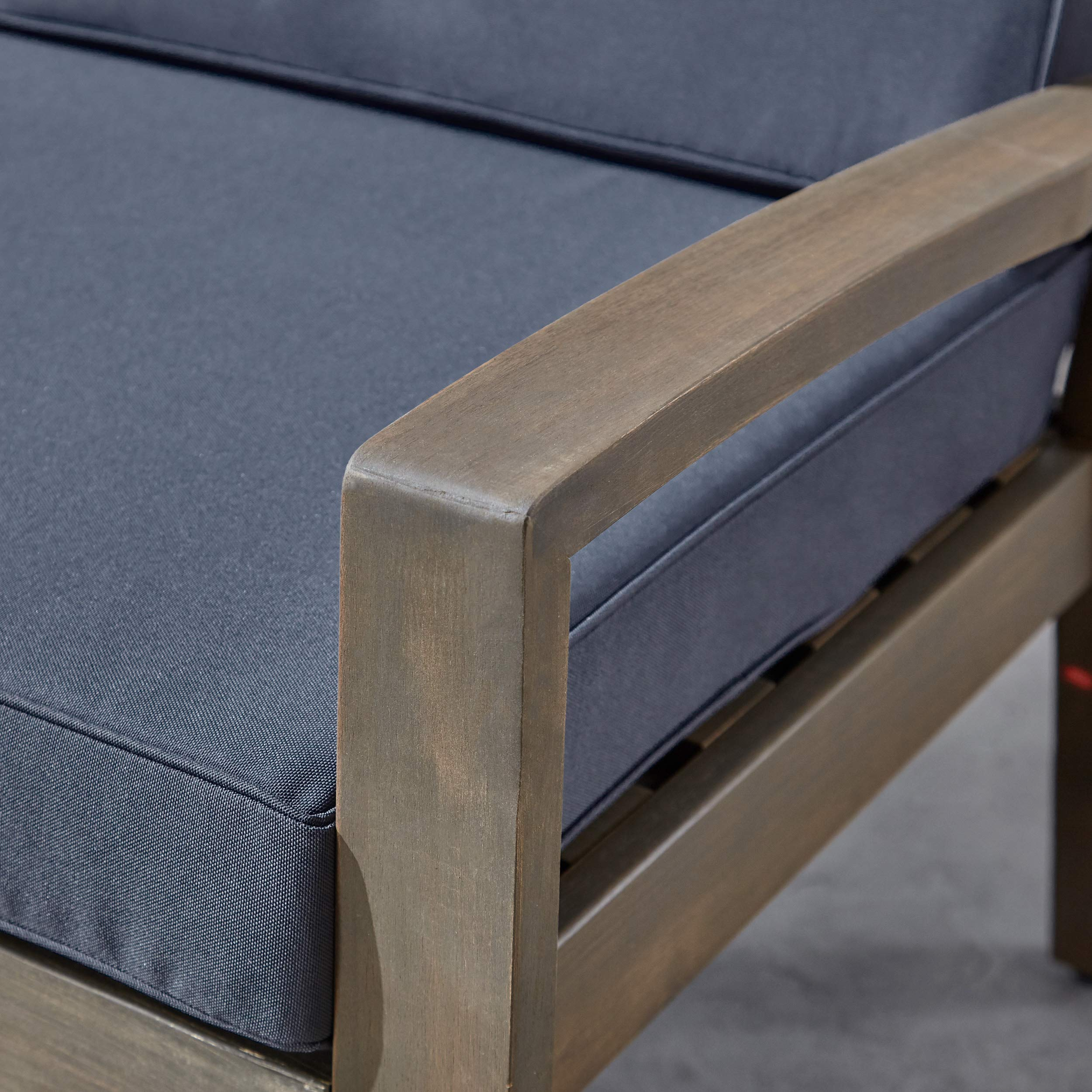 【Furniture】7-Seater Sectional Sofa Set for Patio with Loveseat, Club Chairs, Ottoman & Coffee Tables