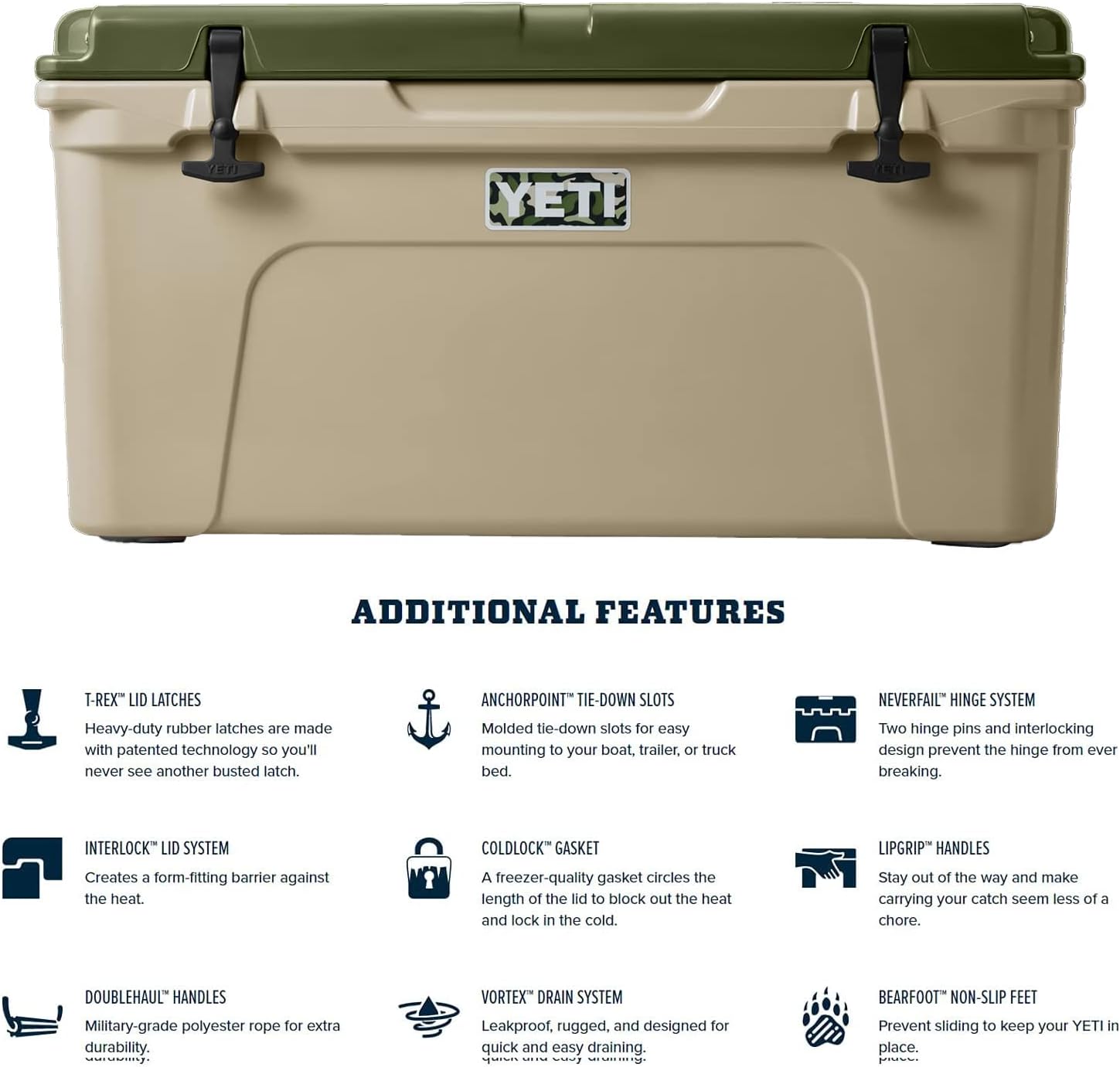 YT Tundra Haul Portable Wheeled 65 Cooler