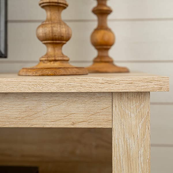 Walker Edison Wren Classic 4 Cubby TV Stand for TVs up to 65 Inches, 58 Inch, Black Black 58 InchTV Stand