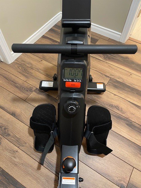 YOSUDA ​​Magnetic Rowing Machine - 350 lb Weight Capacity with LCD Display, Tablet Holder and Comfort Seat