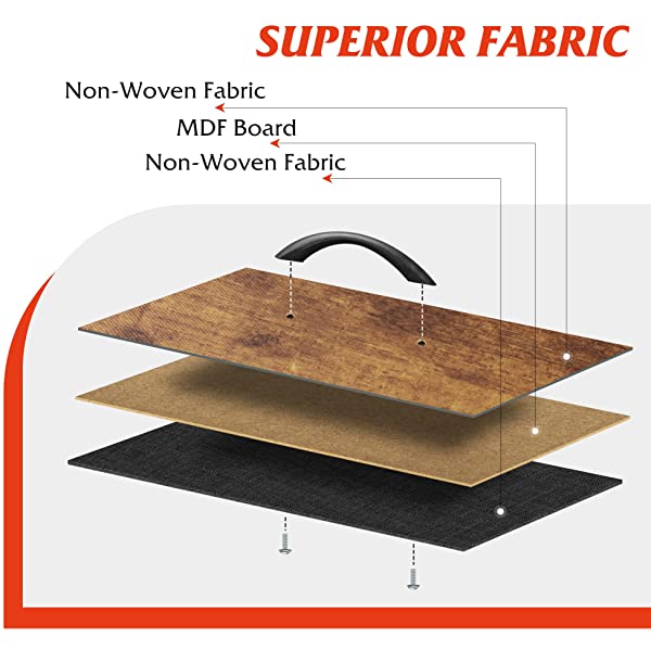 WLIVE Nightstand with 2 Fabric Drawers, Bedside Furniture & End Table Dresser for Bedroom, Living Room, Steel Frame, Wood Top, Easy Pull Handle Charcoal Gray