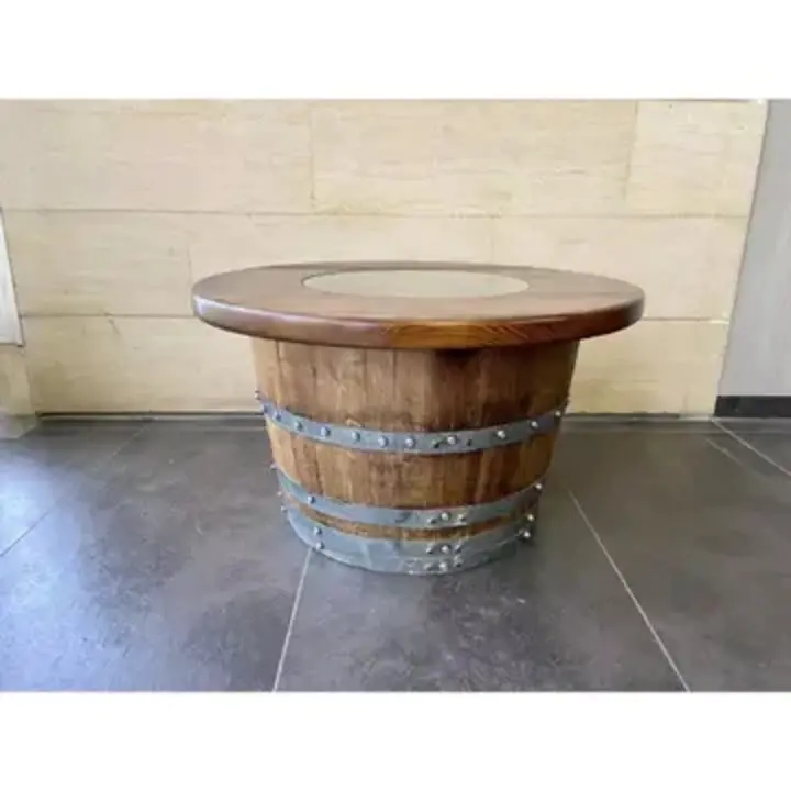 【Home&Garden】4 Chair Half Barrel Lounge Set