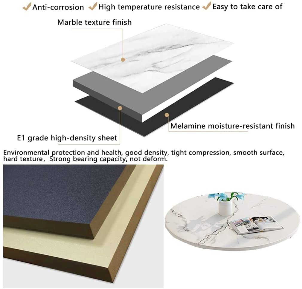 【Furniture】Kitchen Dining Table Set Round Dining Table Set for Home, Home Furniture Set 1 Table 4 Chairs