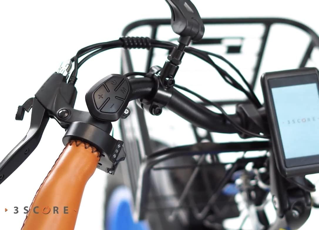 Electric Fat Trike 750W Motor and 48V Lithium Rechargeable Battery - Etrike 24 Inch Fat Tire - Foldable Electric Cruiser Tricycle